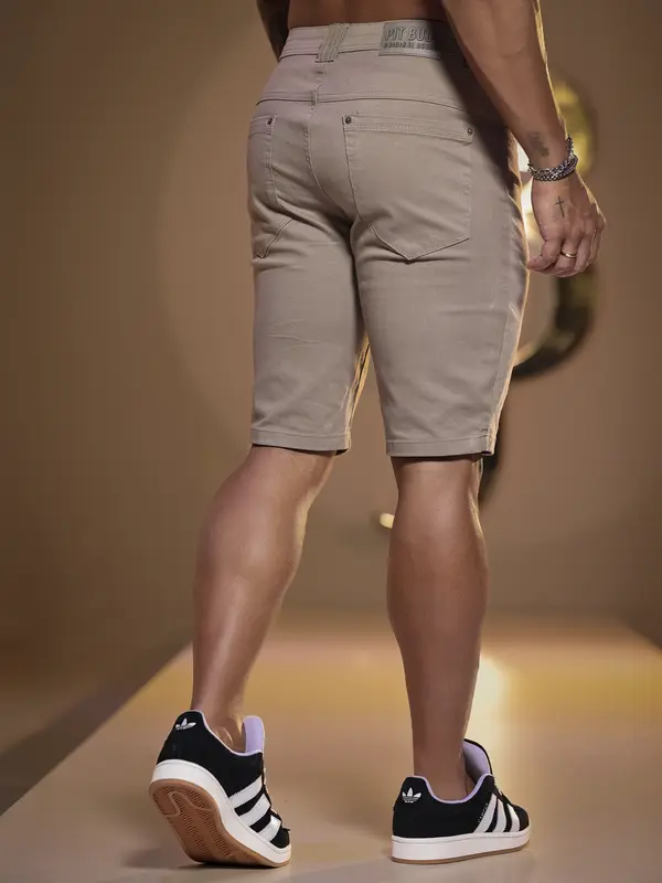 BERMUDA MASCULINA SLIM PIT BULL JEANS CONFORTÁVEL E ELEGANTE
