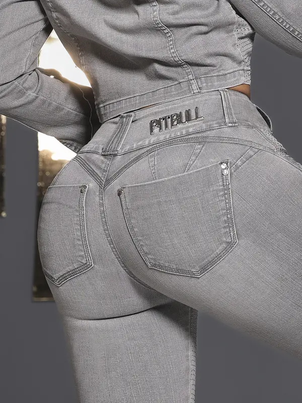 Calça Feminina Pit Bull Jeans Conceito Glamour com Pedrarias Brilhantes