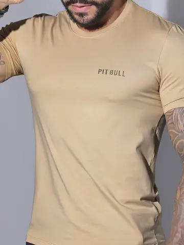 Camiseta Masculina Gola O Pit Bull Jeans Casual e Sofisticada