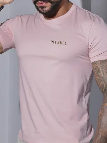 Camiseta Masculina Gola O Pit Bull Jeans Casual e Sofisticada