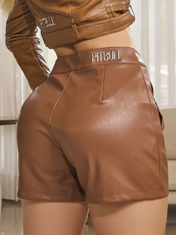 Short Feminino Cintura Alta Sofisticado e Atemporal Empório Pit Bull