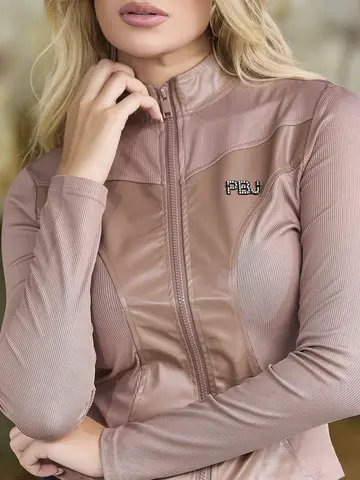 BLUSA FEMININA MANGA LONGA AUTÊNTICA EMPÓRIO PIT BULL COM GOLA ALTA