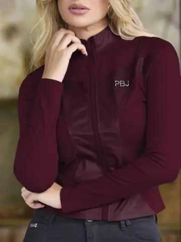 BLUSA FEMININA MANGA LONGA AUTÊNTICA EMPÓRIO PIT BULL COM GOLA ALTA
