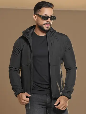 Jaqueta Masculina Estilosa com Capuz Pit Bull Jeans Luxo