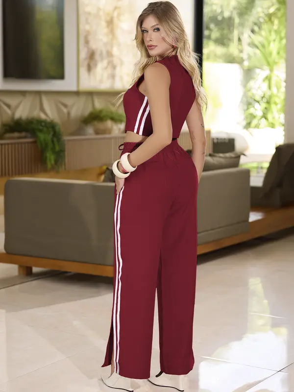 Conjunto Elegante Colete e Calça Empório Pit Bull Moderno e Confortável