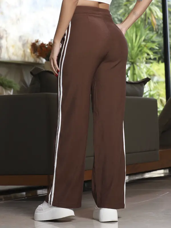 CALÇA WIDE LEG FEMININA VERSÁTIL CINTURA ALTA EMPÓRIO PIT BULL COM CORDÃO