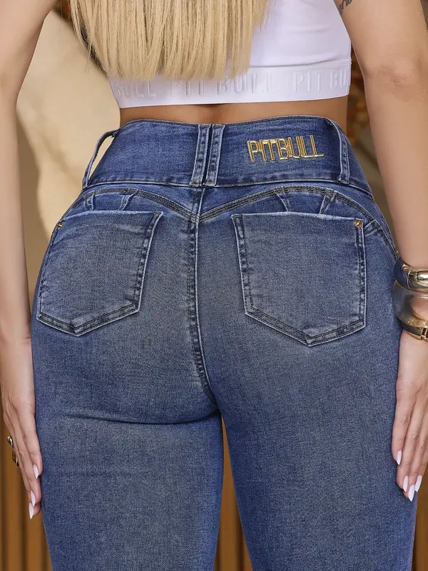 Calça Skinny Cós Largo e Efeito Modelador Pit Bull Jeans