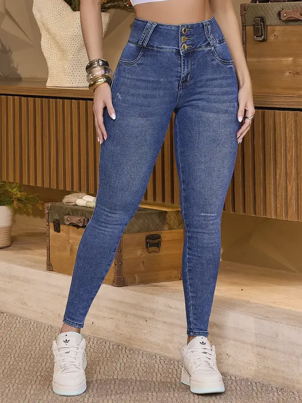 Calça Skinny Cós Largo e Efeito Modelador Pit Bull Jeans