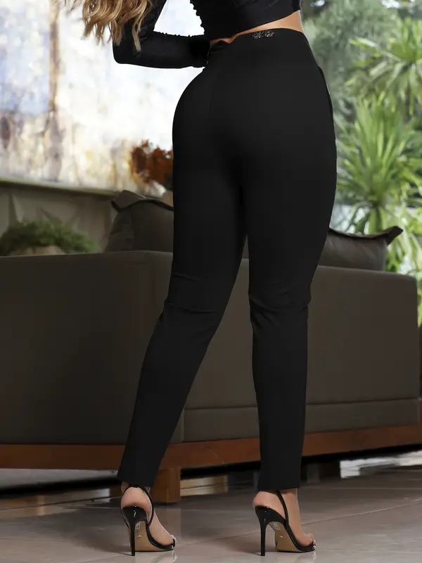 CALÇA ALFAIATARIA FEMININA CINTURA ALTA MODERNA EMPÓRIO PIT BULL