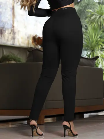 CALÇA ALFAIATARIA FEMININA CINTURA ALTA MODERNA EMPÓRIO PIT BULL