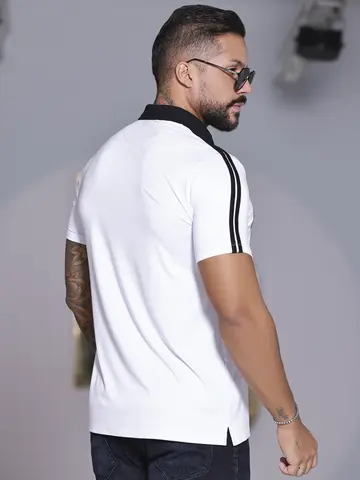 Polo Masculina Autêntica com Estampa Personalizada Pit Bull Jeans