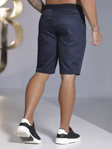 BERMUDA MASCULINA COM ELÁSTICO NO CÓS PIT BULL JEANS