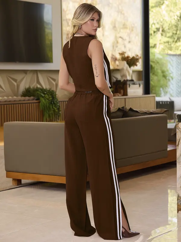 CONJUNTO CALÇA E COLETE COM FENDAS EMPÓRIO PIT BULL CASUAL E REFINADO