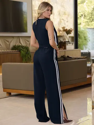 CONJUNTO CALÇA E COLETE COM FENDAS EMPÓRIO PIT BULL CASUAL E REFINADO