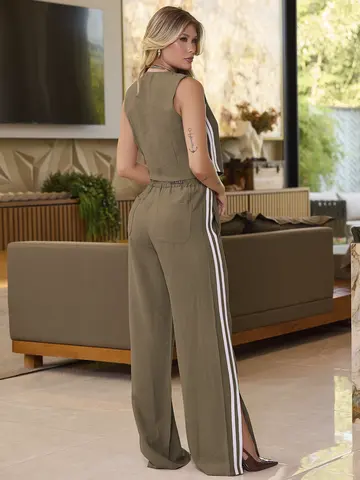 CONJUNTO CALÇA E COLETE COM FENDAS EMPÓRIO PIT BULL CASUAL E REFINADO