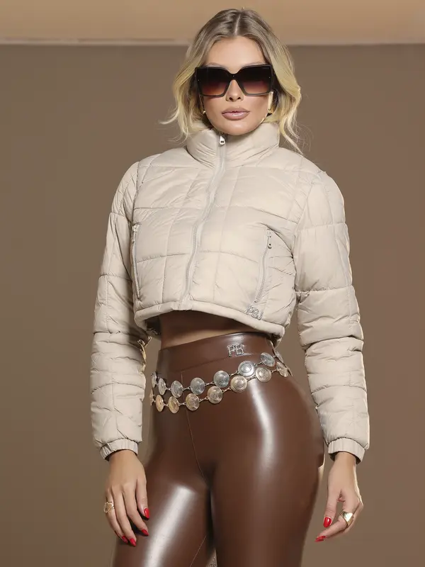 JAQUETA PUFFER PREMIUM PIT BULL JEANS SOFISTICADA E CONFORTÁVEL