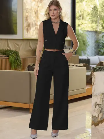 CONJUNTO CALÇA E COLETE SOFISTICADO EMPÓRIO PIT BULL