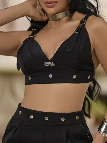 Conjunto Calça e Top Empório Pit Bull Acabamento Elegante e Refinado