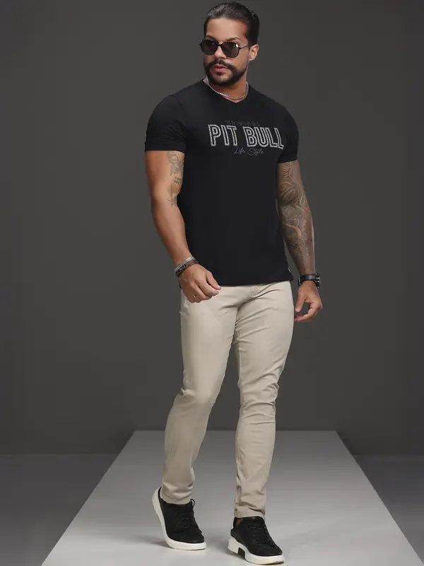 CALÇA MASCULINA PIT BULL JEANS PREMIUM MODERNA E CONFORTÁVEL