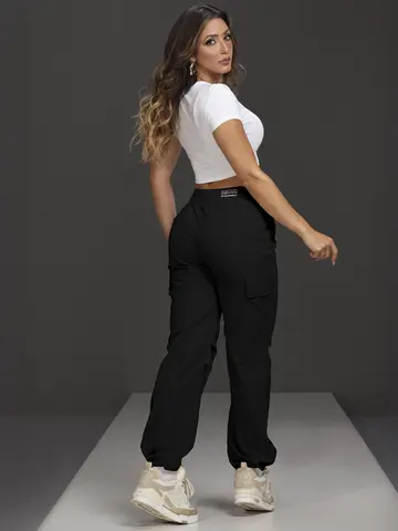 Calça Parachutes Empório Pit Bull Estilo Urbano e Moderno com Cordão