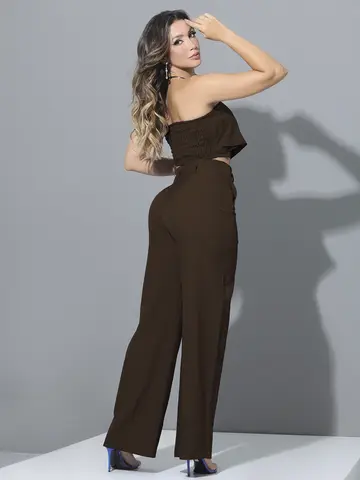 CONJUNTO CALÇA E CROPPED EMPÓRIO PIT BULL ELEGANTE E CASUAL