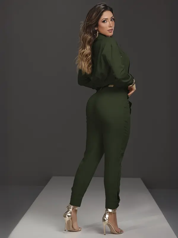 CONJUNTO COM CALÇA, JAQUETA E TOP EMPÓRIO PIT BULL CASUAL E REFINADO