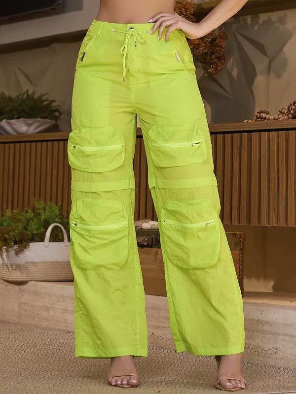 CALÇA PARACHUTE STREETWEAR EMPÓRIO PIT BULL VERSÁTIL COM BOLSOS CARGO