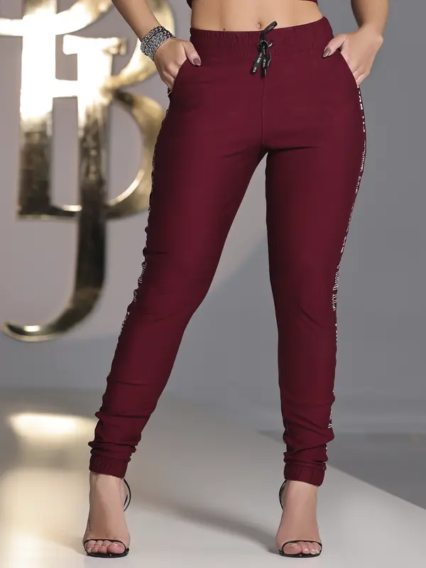 Calça Jogger Casual e Confortável com Lateral Personalizada Pit Bull Jeans Luxo