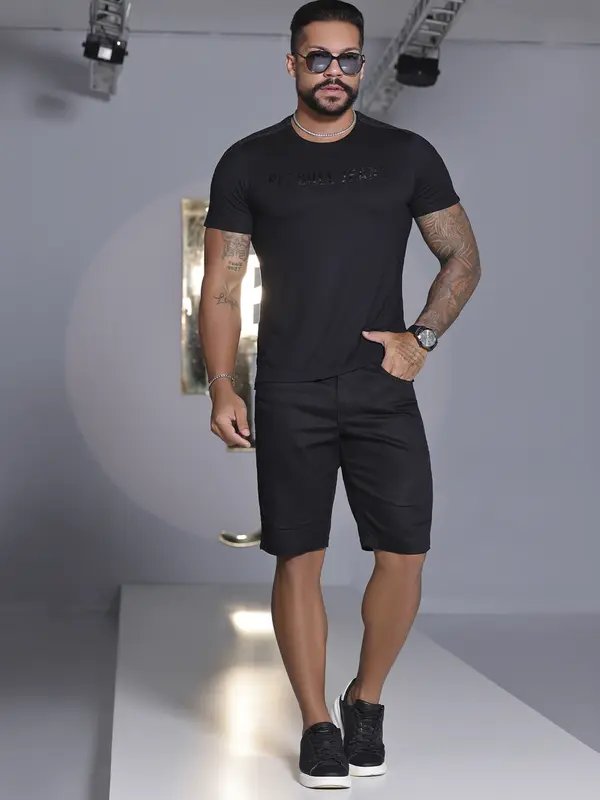 Camiseta Gola O Pit Bull Jeans Luxo Leve e Estilosa com Elástico Personalizado