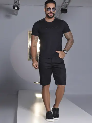 Camiseta Gola O Pit Bull Jeans Luxo Leve e Estilosa com Elástico Personalizado