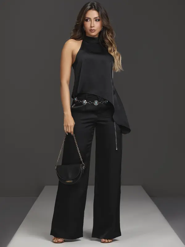 Conjunto Calça e Blusa Elegante com Caimento Sofisticado Empório Pit Bull