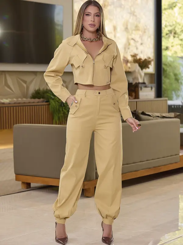 Conjunto Calça e Camisa Empório Pit Bull com Caimento Elegante e Versátil