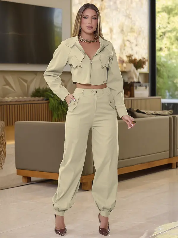 Conjunto Calça e Camisa Empório Pit Bull com Caimento Elegante e Versátil
