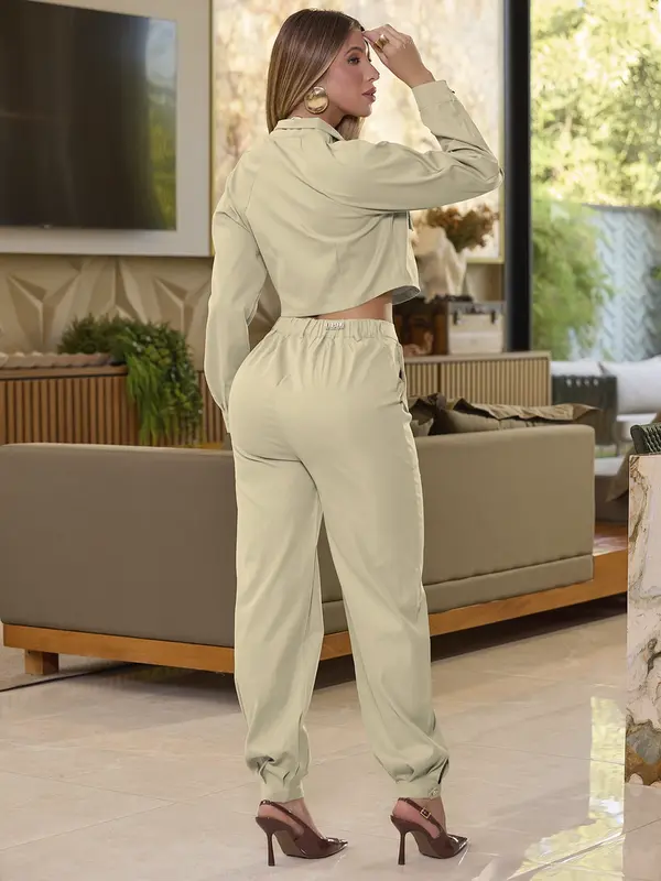 Conjunto Calça e Camisa Empório Pit Bull com Caimento Elegante e Versátil