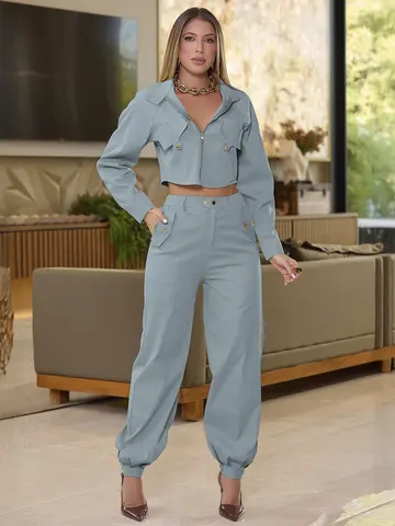 Conjunto Calça e Camisa Empório Pit Bull com Caimento Elegante e Versátil