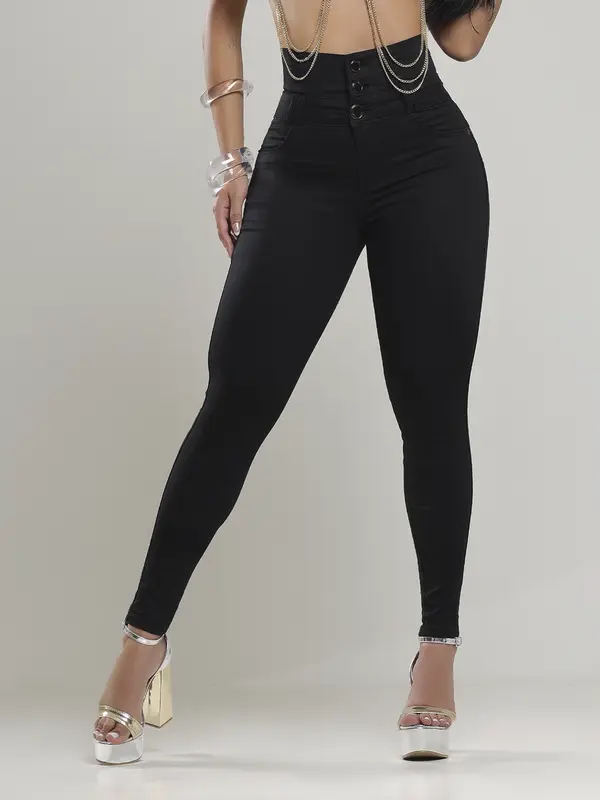 Calça Cintura Perfeita Modeladora Pit Bull Jeans Premium Elegante e Sofisticada