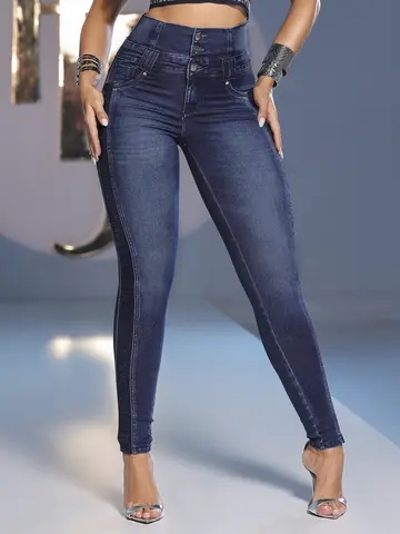 Calça Cintura Perfeita Pit Bull Jeans com Elástico Lateral Personalizado