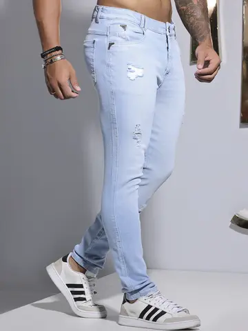 Calça Masculina Pit Bull Jeans Estilosa com Lavado Claro