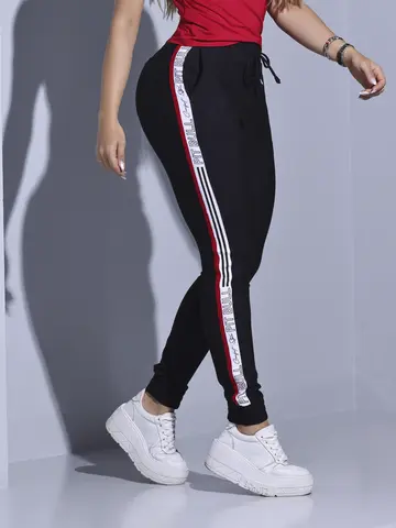 Calça Jogger Pit Bull Jeans Confortável com Estamparia Lateral