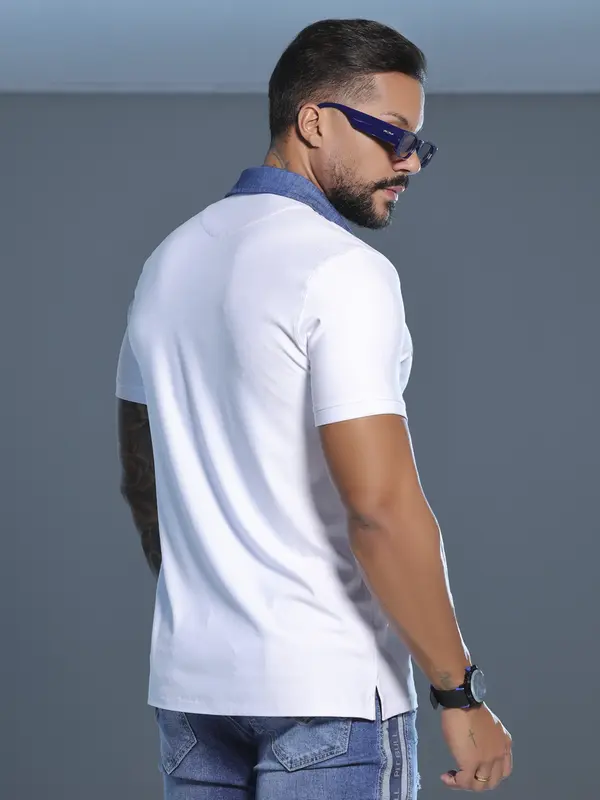 Polo Masculina Confortável e Sofisticada com Logomania Pit Bull Jeans