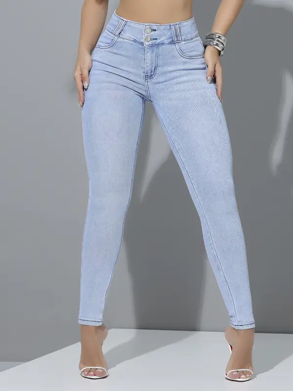 CALÇA SKINNY PIT BULL JEANS SOFISTICADA E MODELADORA COM CÓS FLEXÍVEL