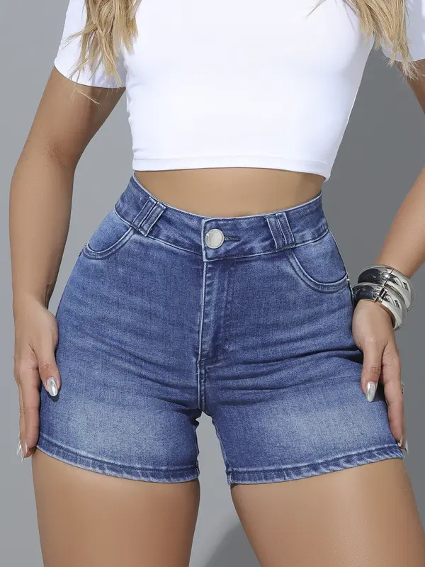 Short Hot Pants Modelador Pit Bull Jeans Casual e Estiloso