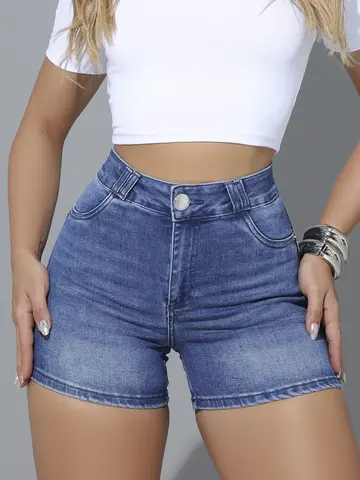 Short Hot Pants Modelador Pit Bull Jeans Casual e Estiloso