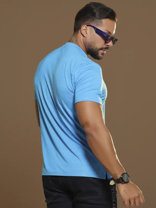Camiseta Gola O Casual e Sofisticada com Relevo Pit Bull Jeans