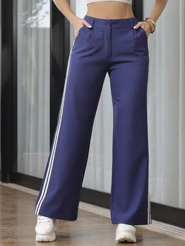 Calça Feminina Wide Leg Elegante e Sofisticada Empório Pit Bull