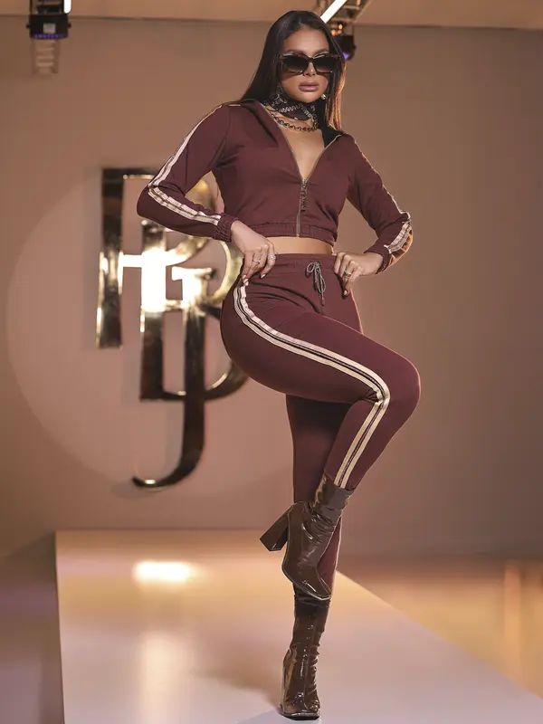 Calça Jogger Pit Bull Jeans Confortável com Amarração e Detalhe Lateral