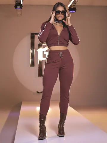 Calça Jogger Pit Bull Jeans Confortável com Amarração e Detalhe Lateral