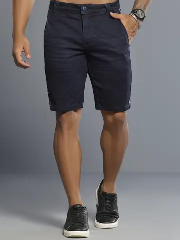 BERMUDA MASCULINA COM ELÁSTICO LATERAL PERSONALIZADO PIT BULL JEANS