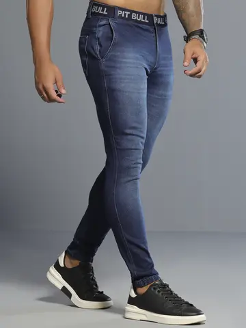 Calça Masculina Pit Bull Jeans Moderna e Estilosa com Elástico no Cós