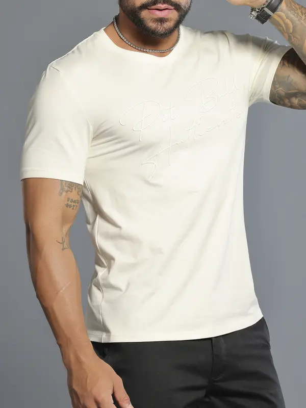 Camiseta Gola O Autêntica e Casual com Logomania Pit Bull Jeans